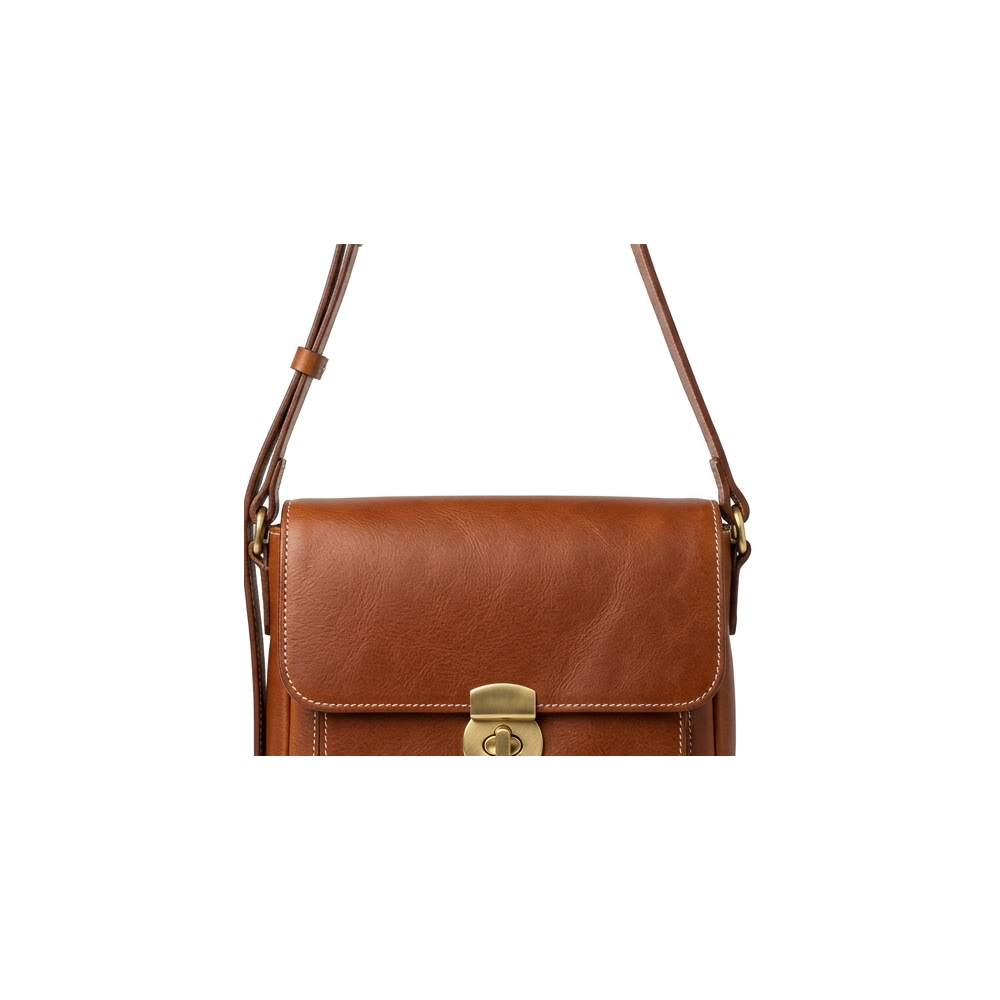 The Atelier Flap Crossbody - 03 Solid Brass Turn-Lock Clasp