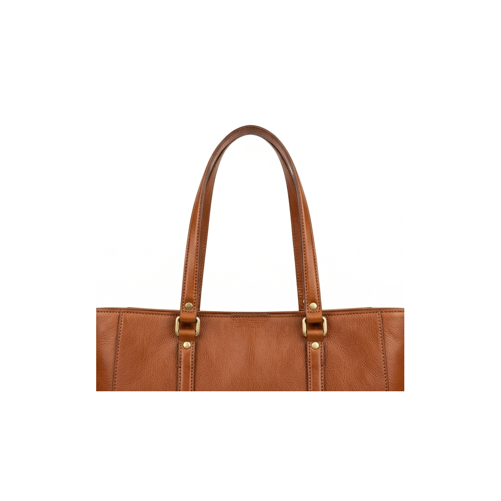 The Cognac Grand Tote - 04 Suede Interior & Capacity